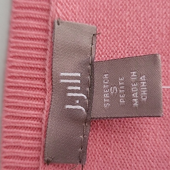 J.Jill Roundneck Cardigan Rose Petal Pink Size Small NWT - Picture 11 of 14